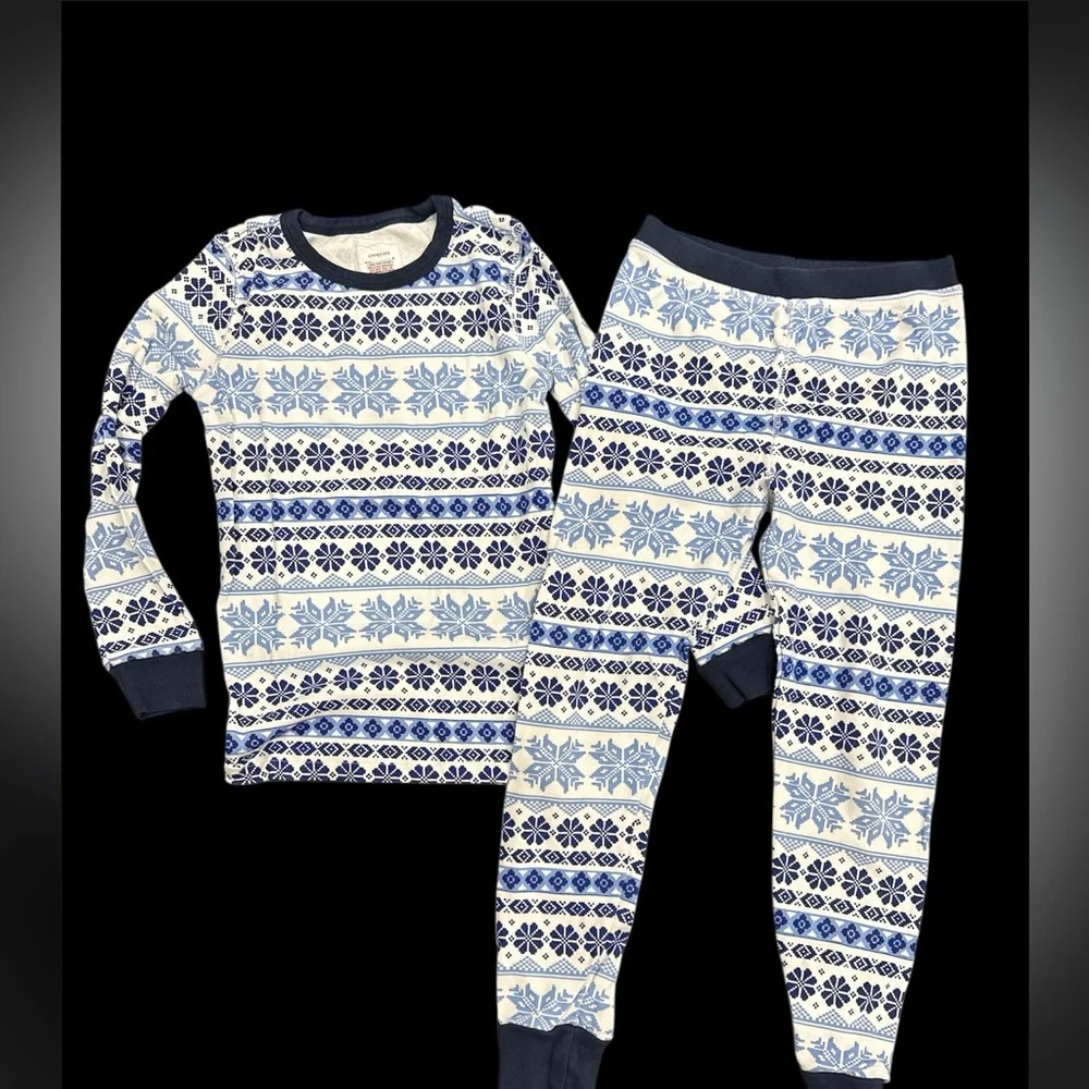 Crewcuts Boy Girl Youth Kids Pajama 2pc Set Size 8 Hanukkah Chanukah Holiday LN - Picture 1 of 8